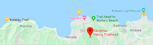 Opaekaa Falls Map